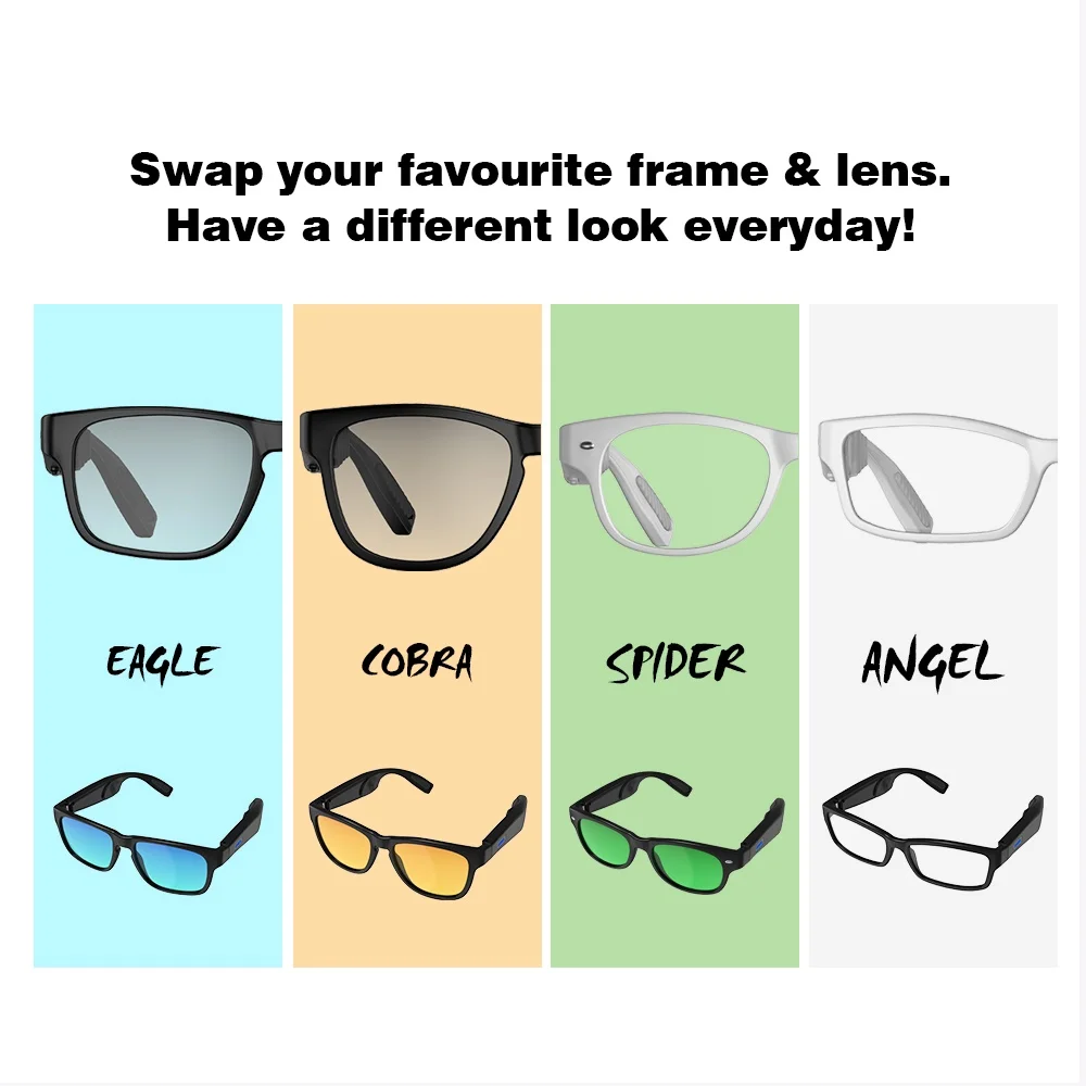The Best Quality Alova Bone Conduction Glasses With Touch Control - ANKUX.COM