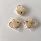 Gold Ivoduff Rose Gold Lock Heart Shape Lock With Love Padlock Metal Padlock With Key