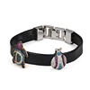 fashion cz micro pave cute animal leather charm bracelets jewelry,mesh bracelets bangles charm jewelries