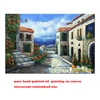 canvas home art decor factory direct Artwork Mediterranean street European landscape painting