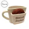 biscuit pocket coffee mug funny cup cookie holder