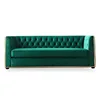 Luxury Italian Style Design Furniture Living Room Royal Velvet Classic Sofa Set