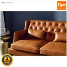 Packaging Customization Sofa Stylish Luxury Vintage Leather Sofa and Sofa Chairs