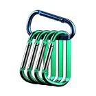 Blank/ laser/ engrave logo sport green promotional climbing carabiner