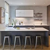 Modern Full Set Home Design Model Matte White Kitchen Cabinet