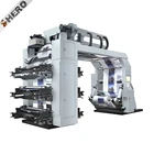 High Speed Foil PVC UV Stack BOPP PE Label Paper CUP Plastic Film Bag 2 6 8 4 Colour Flexographic Flexo Printing Machine Price