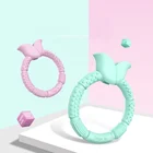 Wholesale Baby Toy Teething Food Grade Silicone Teether Multifunctional Soft Baby Teether