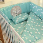 Baby Cartoon Pattern Deer Baby Girl Crib Bedding Set Wholesale