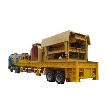 2018 Chinese Mobile Crusher in trailer, second hand Mobile Jaw Crusher Plant with one year quality guaranteed