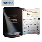 Aluminum Easy Up Promo Tension Fabric Display/ Trade Show Backdrop Booth Frame/ Straight Pop Up Displays