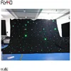 Fireproof velvet led star curtain rgbw 5x6m DMX function for wedding backdrop