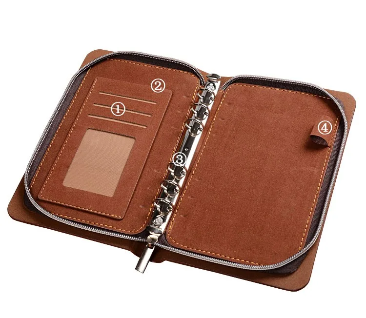 Looseleaf Notebook Mini Notebook With Replaceable Pages Small Pocket Notebook With Pen Holder
