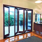 Sliding Door Glass Exterior Bifold Doors Double Glazing Aluminum Waterproof Folding Door