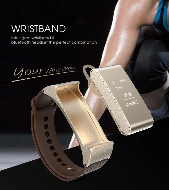2016 Smart Bracelet Talk Band M8 Bluetooth Headset for Android Ios Smart Phone Watch