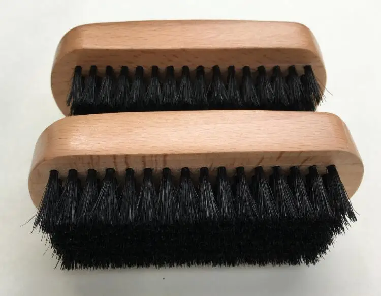 Black Boar Bristle brush, beech wood handle, male special beard brush, can engrave logo