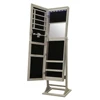 Jewelry Armoire with Lockable Cabinet Organizer with Full Length Mirror