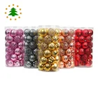 Colored Shatterproof Tree Hang Balls Decor Wholesale Clear Plastic Decorations Ornaments Christmas Ball