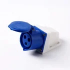 IP44 Blue industrial plug 32A single phase female socket