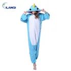 Manufacturer plus size blue narwhale sexy adults animal onesie for women