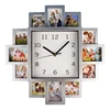 customised 12 photo plastic frame wall clock