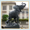 Famous art design African style large bronze outdoor elephant sculpture for sale