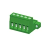 5.08mm pitch screw green female low voltage euro terminal block