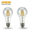 A70 Clear 4W 6W 8W 10W E27 400LM 600LM 800LM 1050LM Filament Lampada Led Bulb Lamp Light with High Brightness , FMT-A70