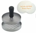 Hamburger Maker and Grill Press, Non Stick Large Round Mold For BBQ Stuffed Burgers