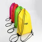 Wholesale eco friendly custom non woven fabric drawstring bag