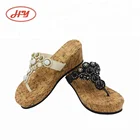 Hot Sale Latest PU High Heel Flip Flops EVA Slippers Shoes For Women