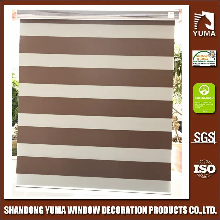 YUMA 2017 new silver Zebra blinds / Rainbow fabrics / Roller window