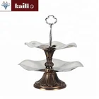 Stainless Steel 3 Tier Fruit Tray Wedding Decoration Tray Metal Snacks Serving Tray