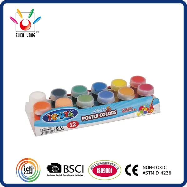 6-Strip X 2 20ML Poster Color In Shrink Wrapping