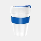 New mould logo can be customized reusable plastic coffee cup keep mug with screw lid