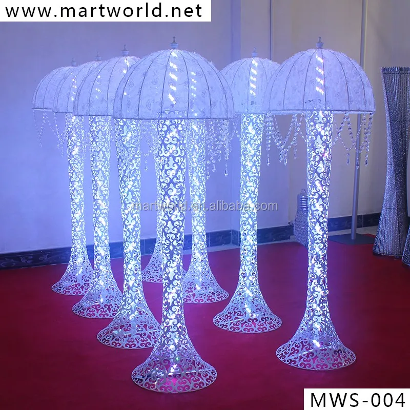 2018 Hot sale! LED column wedding centerpiece, crystal pillars walkway