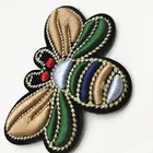 High quality polyester thread exquisite Animal butterfly full embroidered patch for clothing