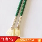 magnificent Chungking bristle hair long wooden handle artist painting brush oil paint set 24