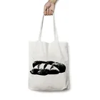 Eco Friendly Custom Logo Printed Organic Cotton Bread Cake Packaging Food Storage Organizer Tote Bag