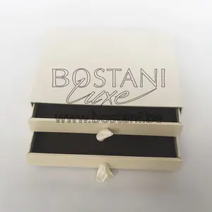 white color box paper gift box with drawer