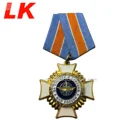 commemorative square military medailles gold prize medal