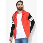 Fashion orange zip up sweatshirt wholesale fleece hoodies men custom