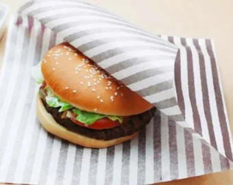 Greaseproof burger food wrapping deli wrap paper