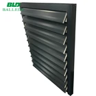 Flat sun motorized louvers