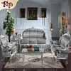 Europe style Classic Wood Carving Living room Furniture Set china export sofa set
