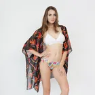 OEM / ODM Formal Style Whole Sale Plain 100% Polyester Scarf Maple Leaf Breathable Shawl