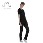 SMARTHAIR Customized Black Uniform Workwear Shirts for adults,barber clothes