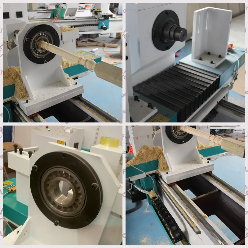 CNC wood lathe multi-functional cnc woodworking lathe 3D wood turning lathe