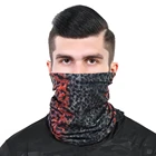 multifunction cute leaf eye black and red tubular headwear bandana