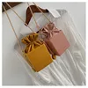 Ins Hot Sale Leather Box Lady Bag 2019 Drawstring Shoulder Bag Purse Fashion Crossbody Handbag For Women