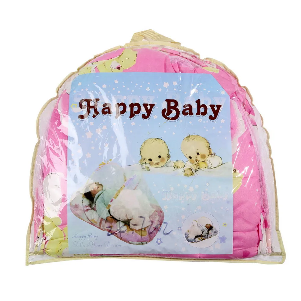 1pc Baby Crib Netting Bed Crib Folding Mosquito Net Infant Cushion Mattress Pillow Baby Bed Wholesale
